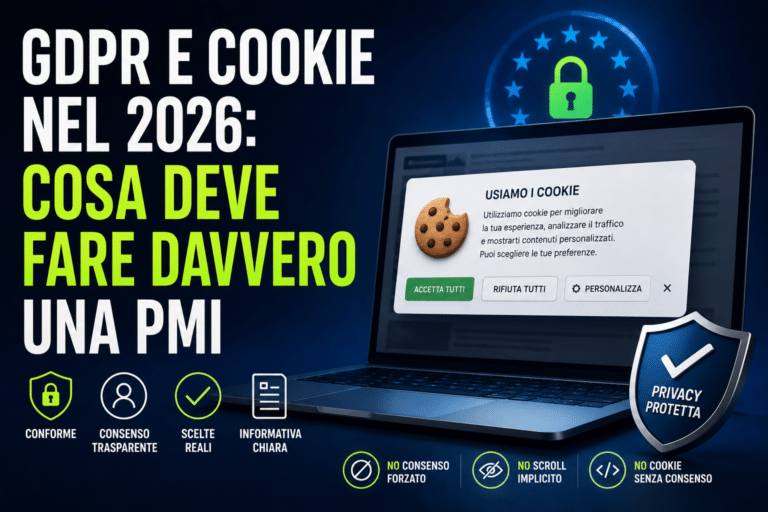 GDPR e cookie nel 2026: cosa deve fare davvero una PMI